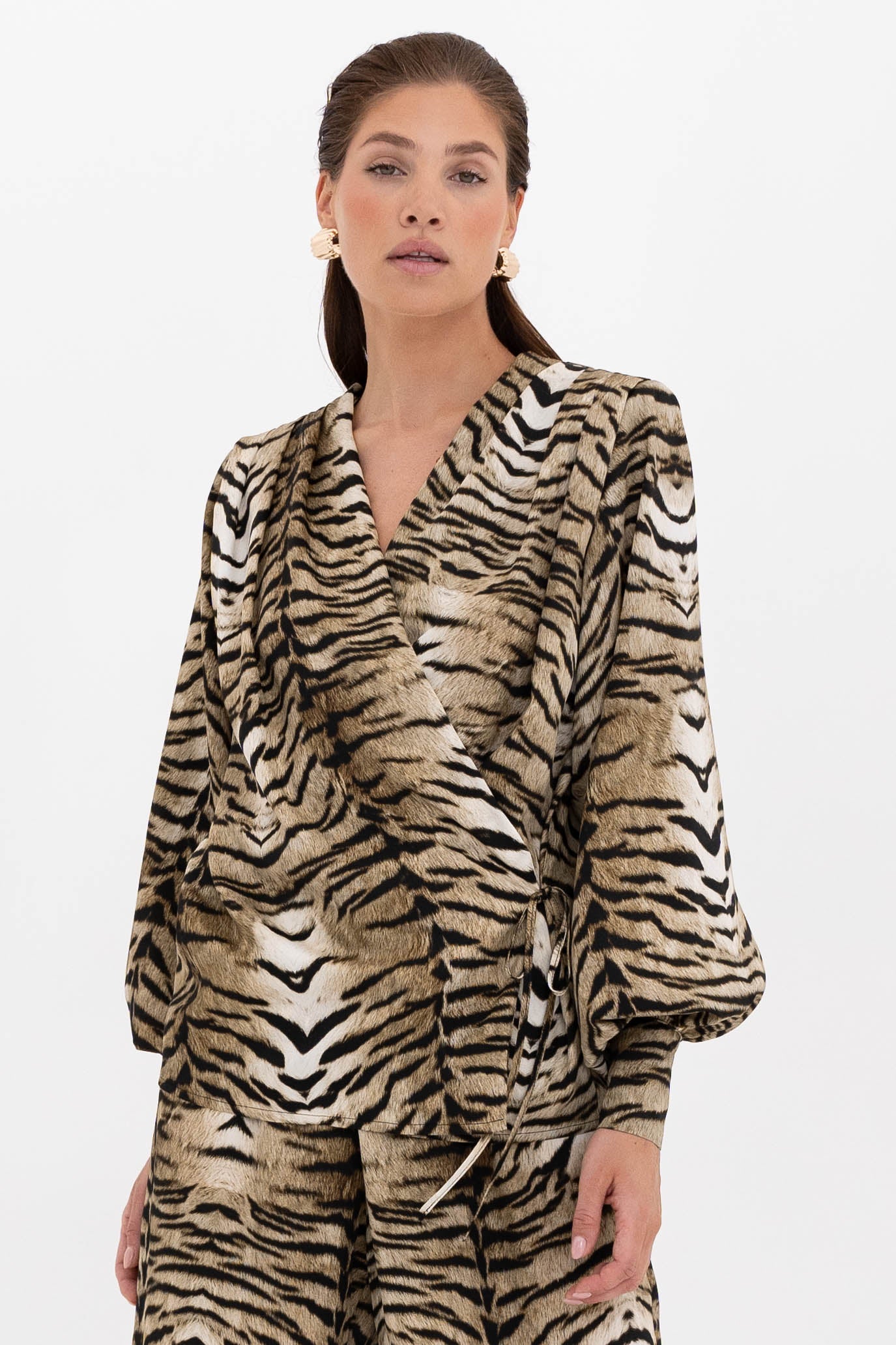 Italian Silk Blouse “Wild”