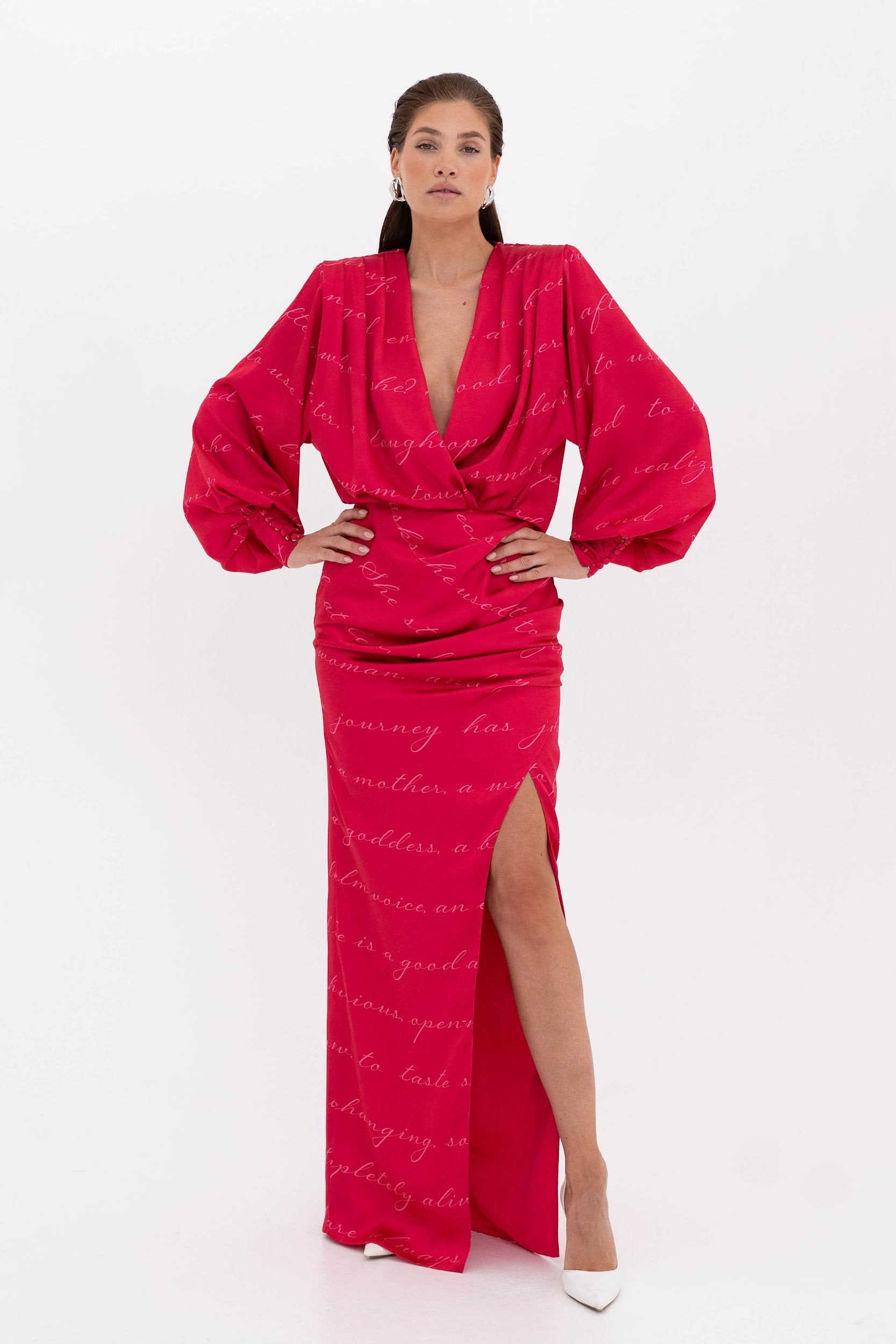 Jupe longue en soie « Lovemaking »