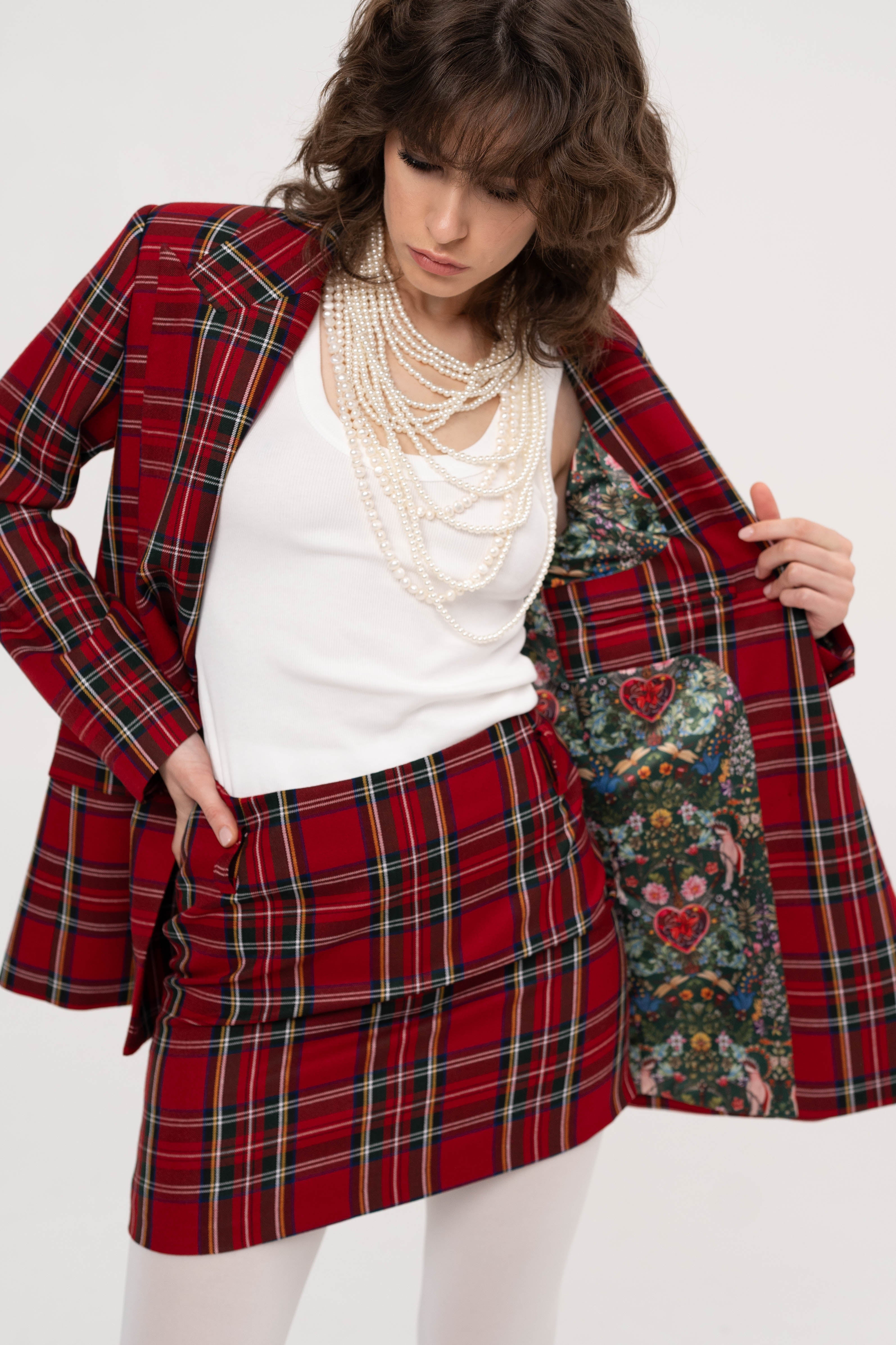 Tartan Blazer - Ingwaz Rune