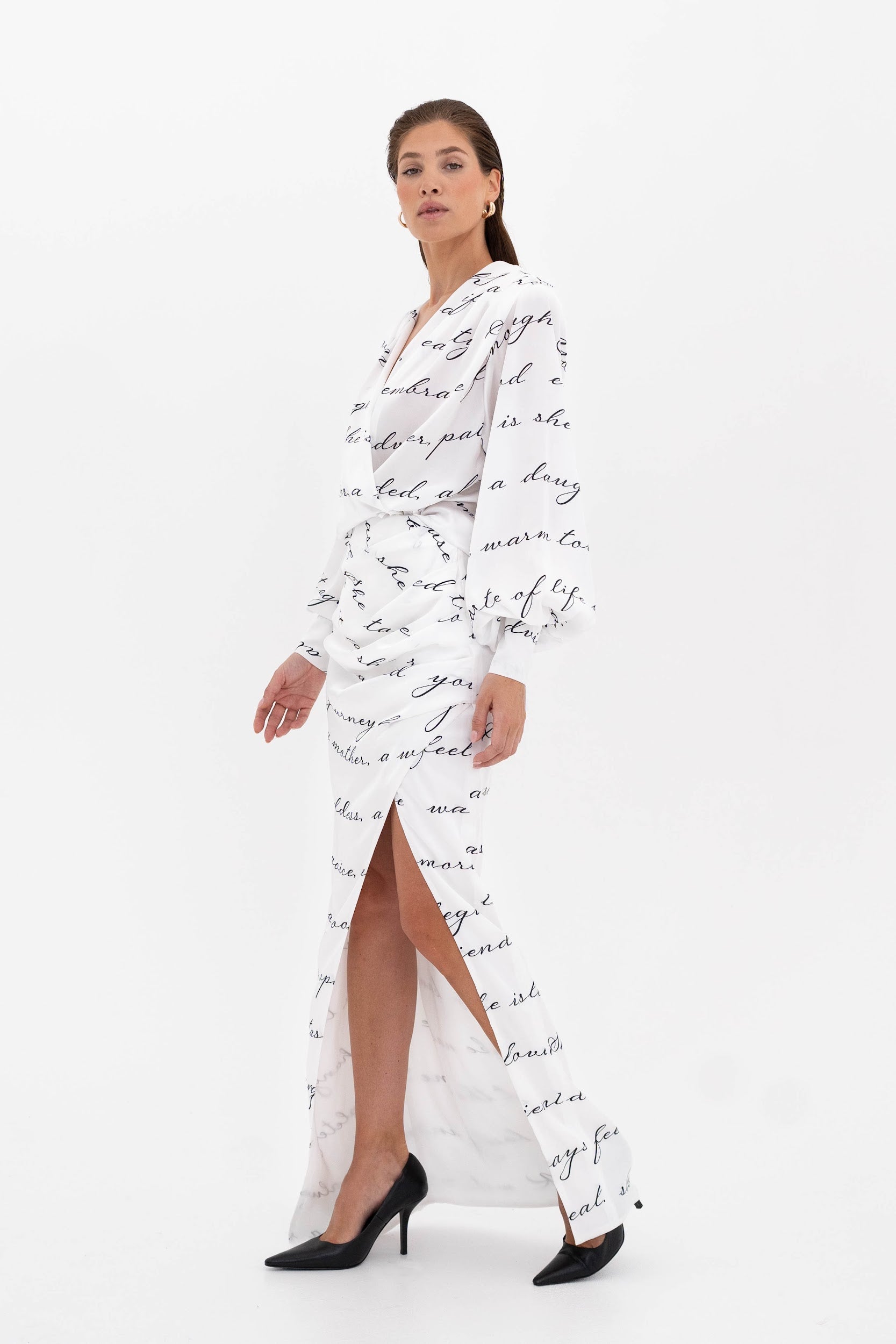 Long Silk Skirt “Metamorphosis”