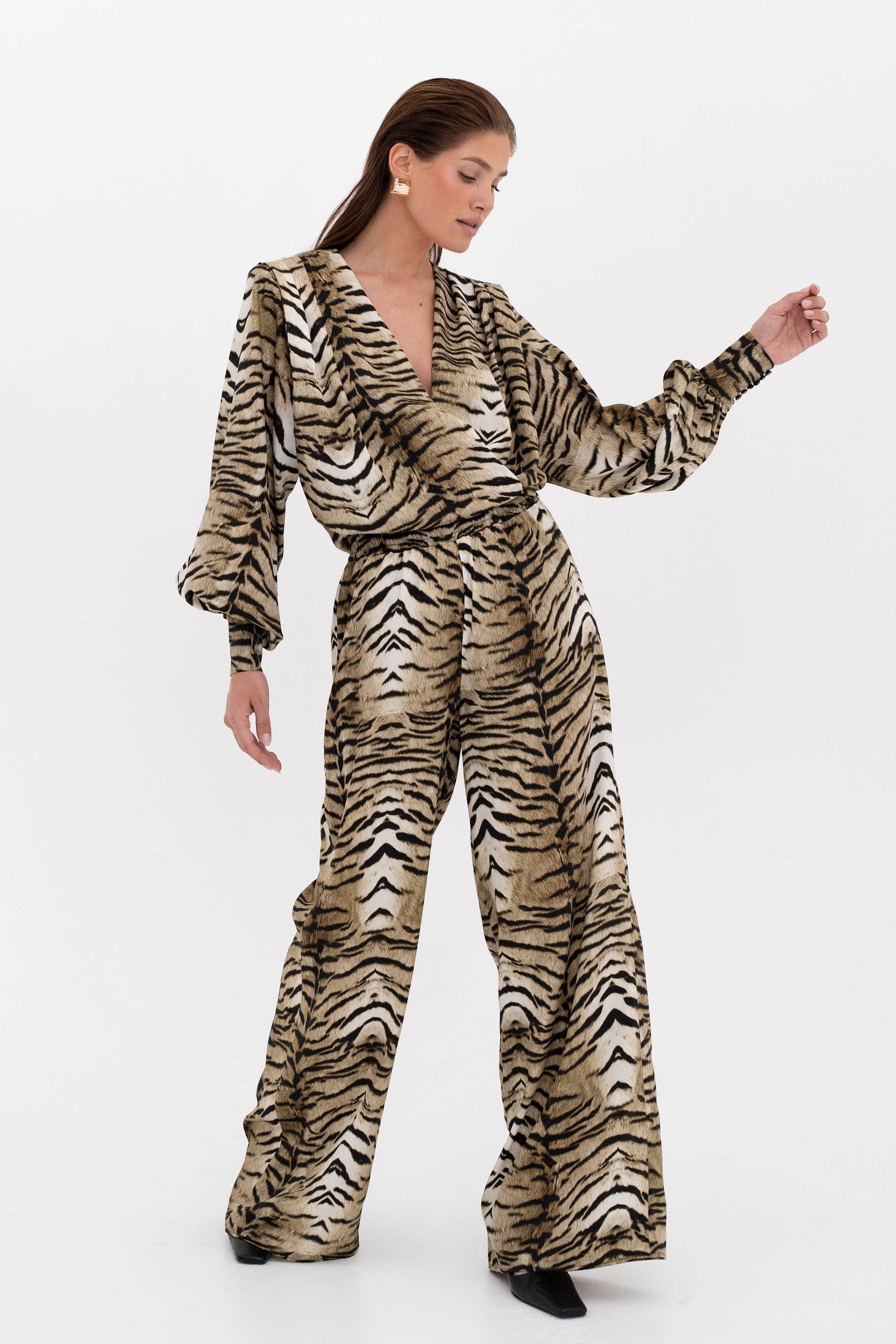 Silk palazzo Pants “Wild spirit”