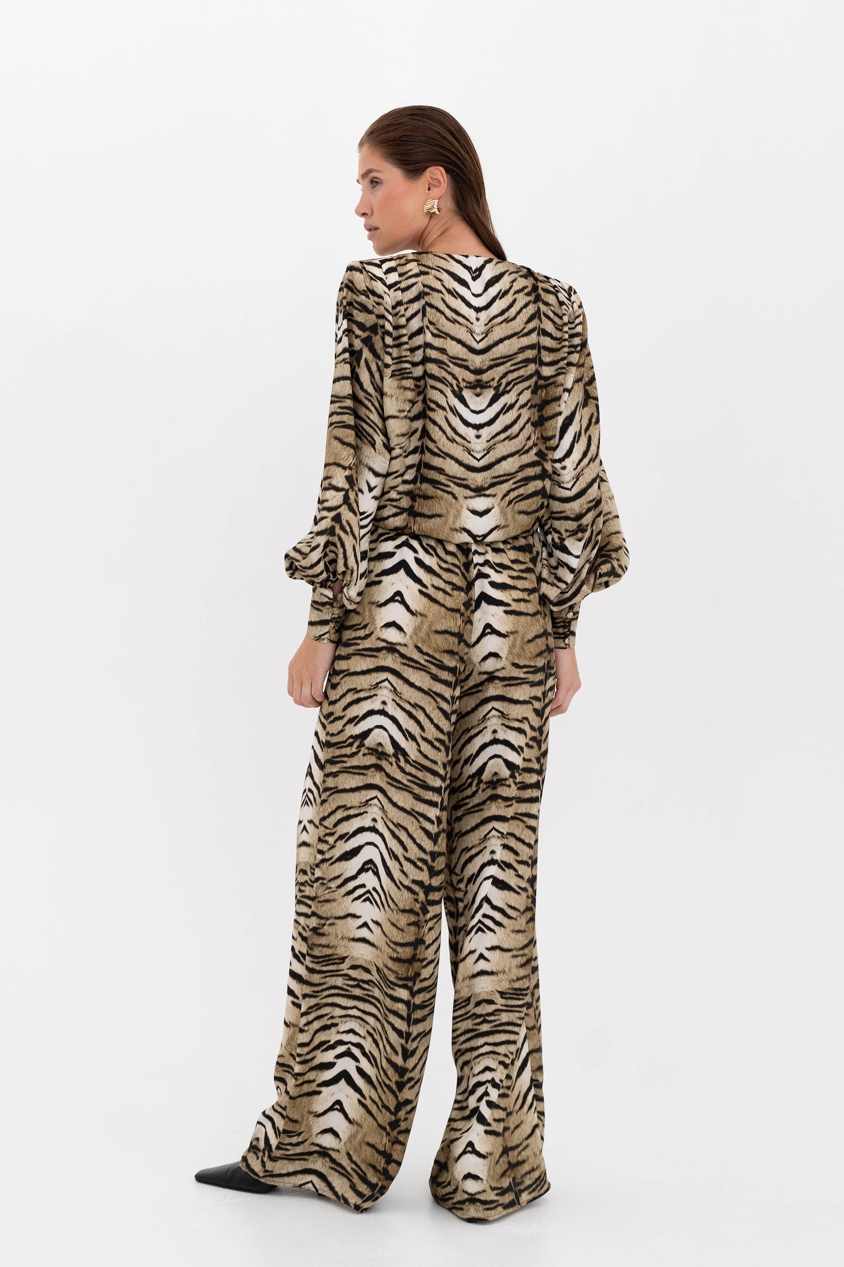 Silk palazzo Pants “Wild spirit”