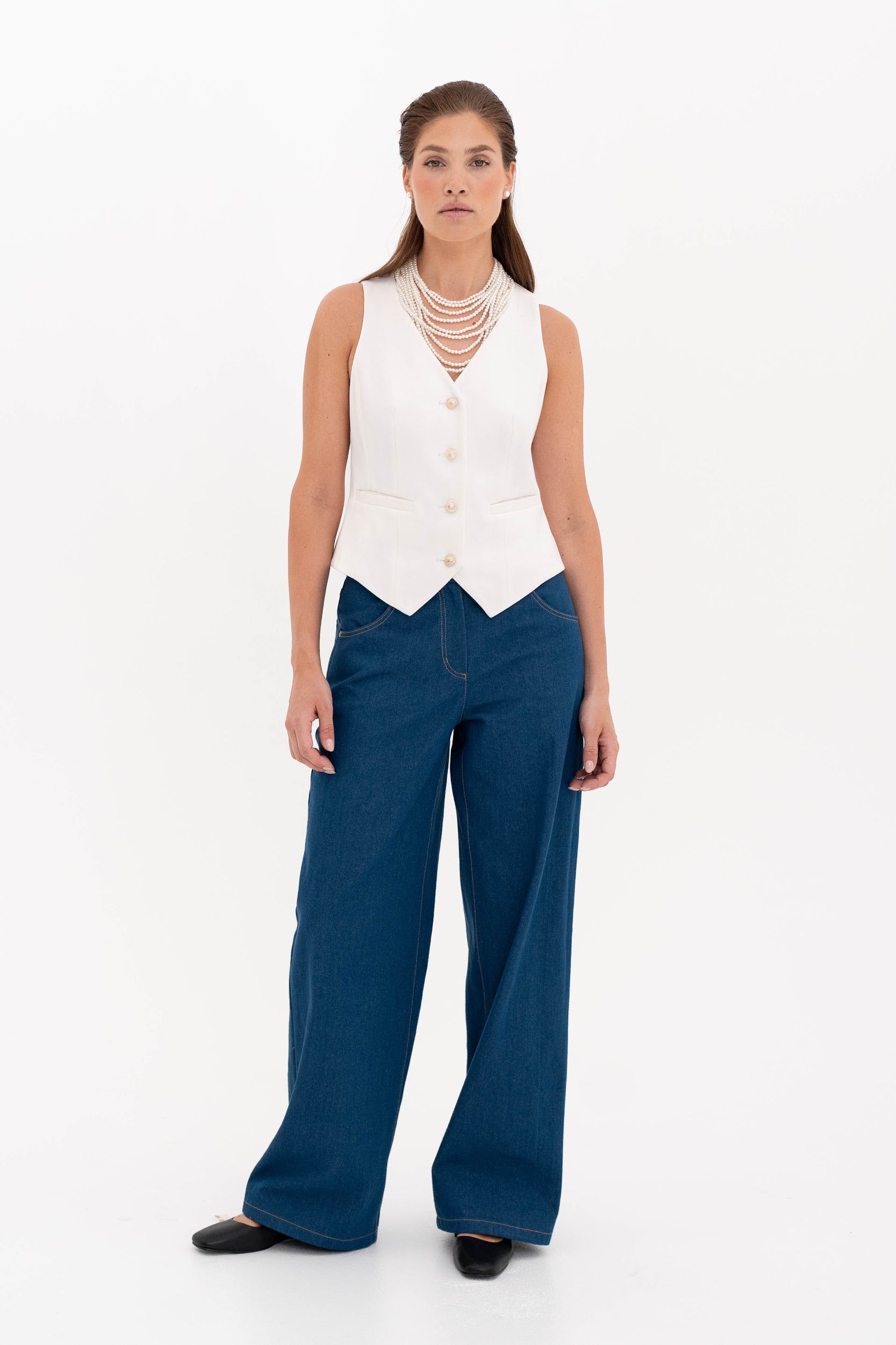 Elegant White Waistcoat “Pure Joy”