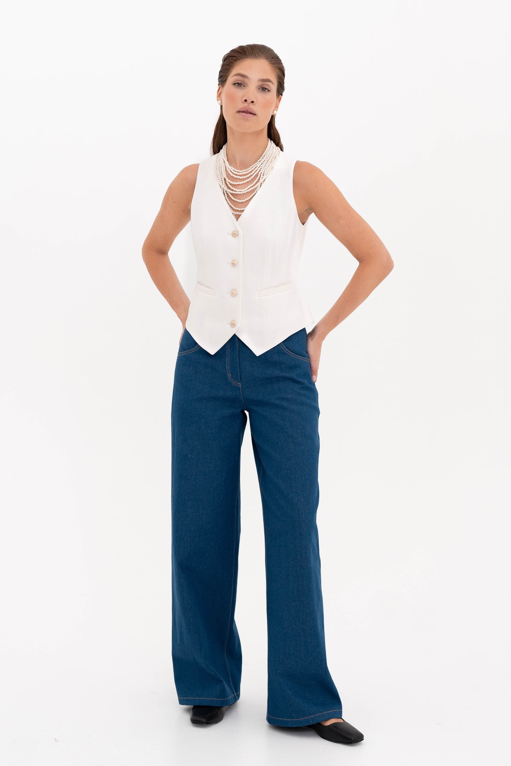 Elegant White Waistcoat “Pure Joy”