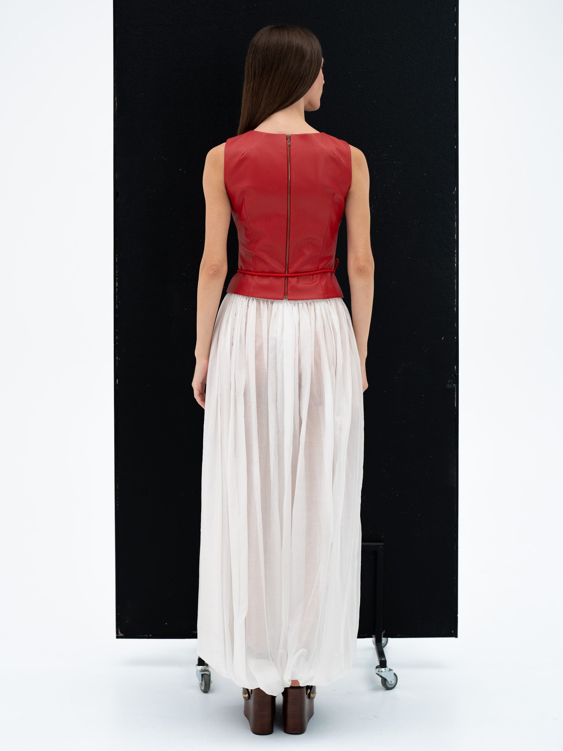 Jean taille mi-haute et jambe large « Love Journey »