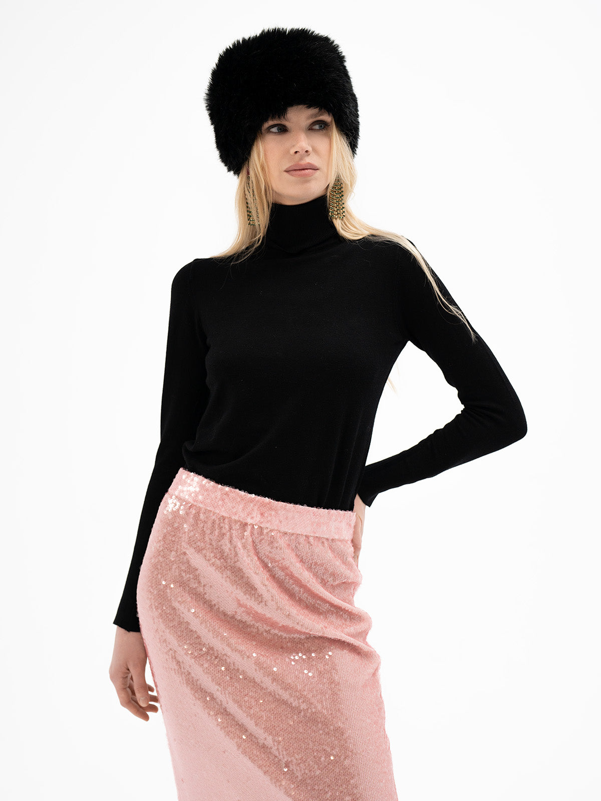 Sequin Midi Skirt – Naupiz Rune
