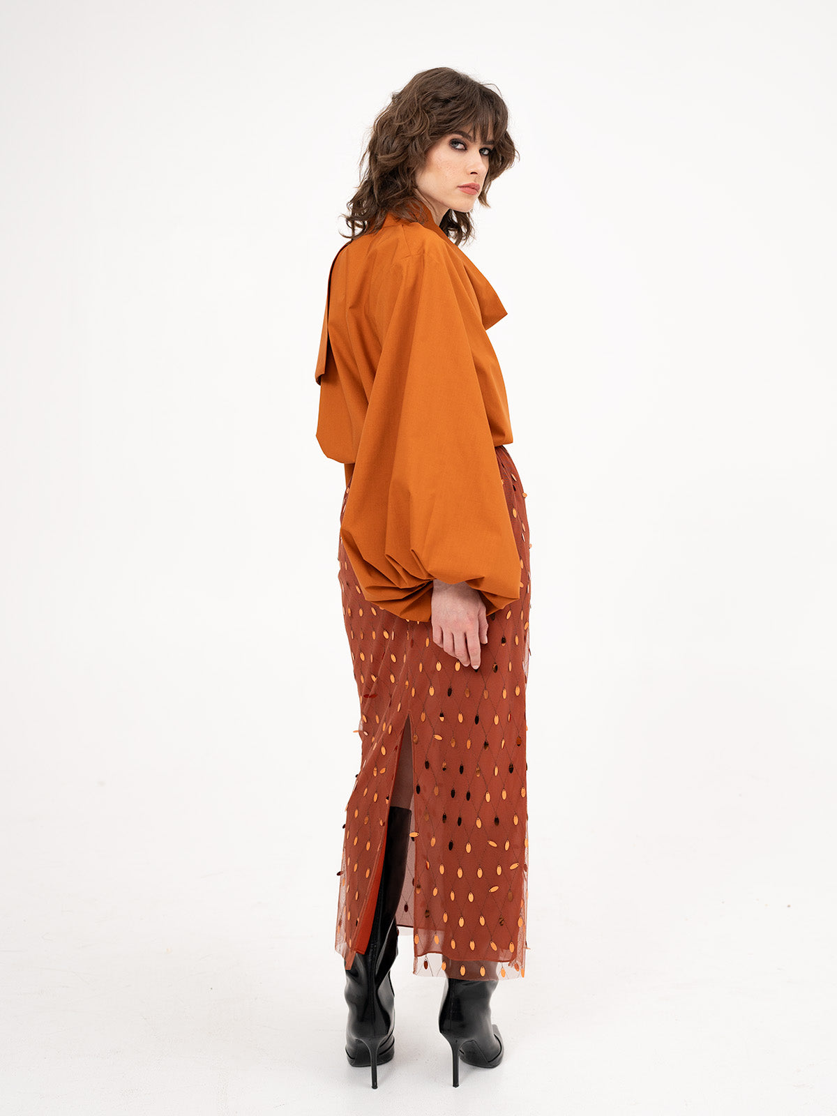 Midi skirt embellished with mirror details - Mirror, Mirror