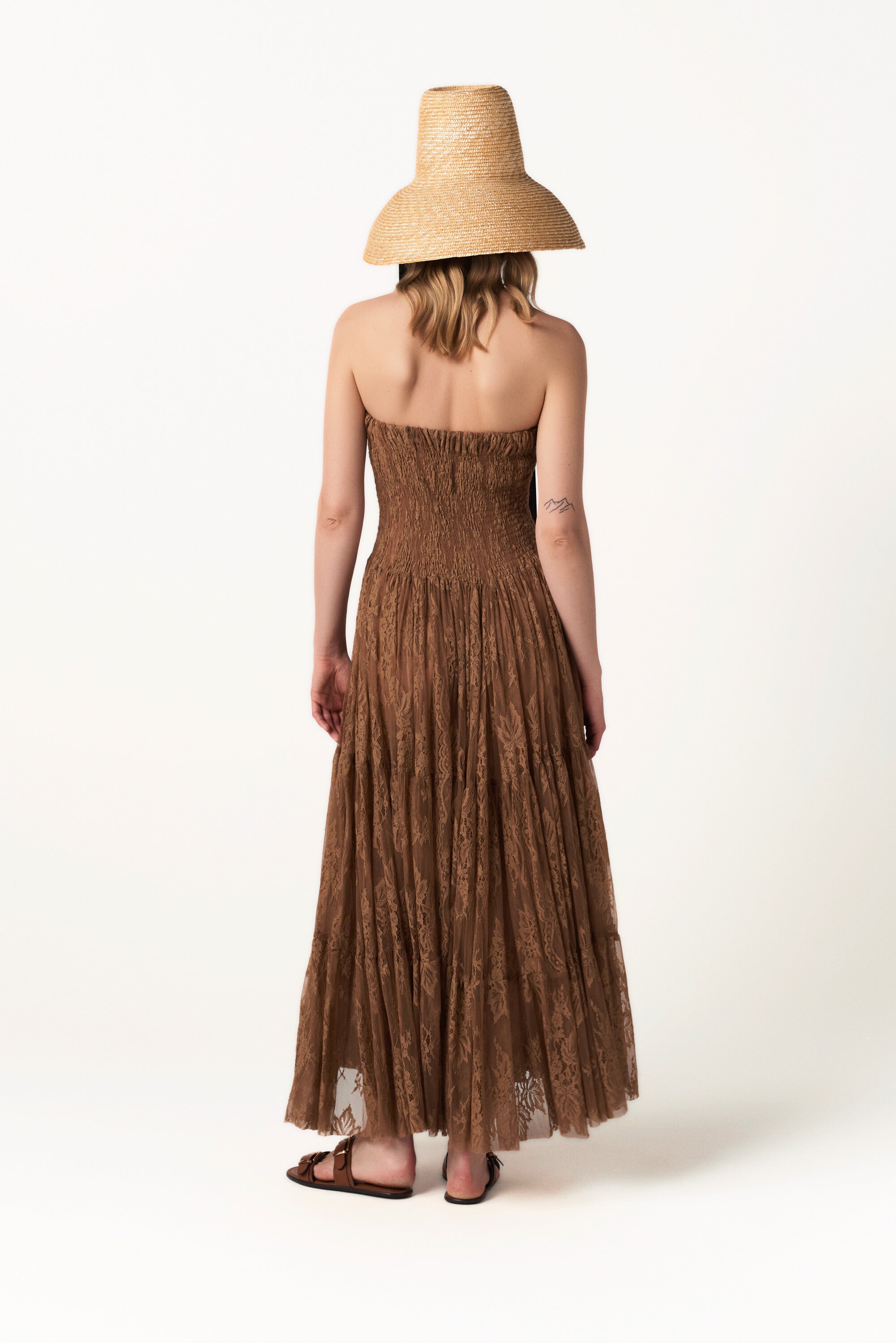 Lace Tiered Maxi Skirt - Rooted Bloom