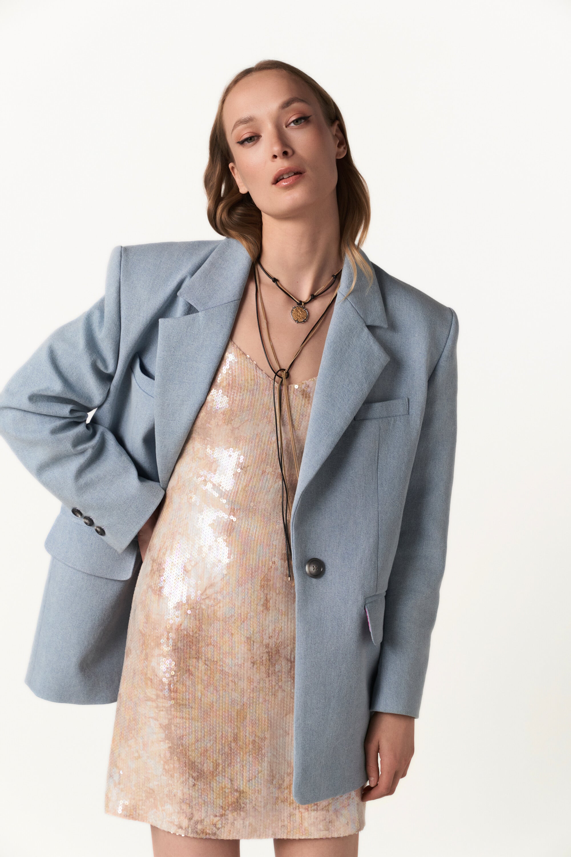 Sequin Slip Dress - Daylight Dusk