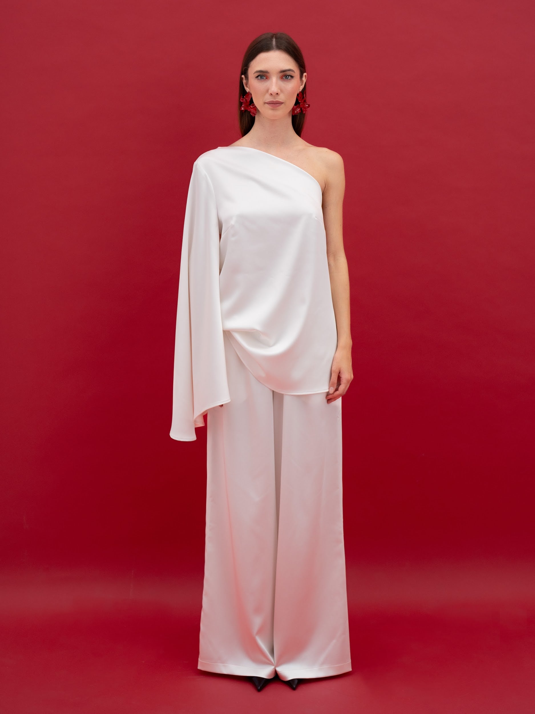 Jean taille mi-haute et jambe large « Love Journey »