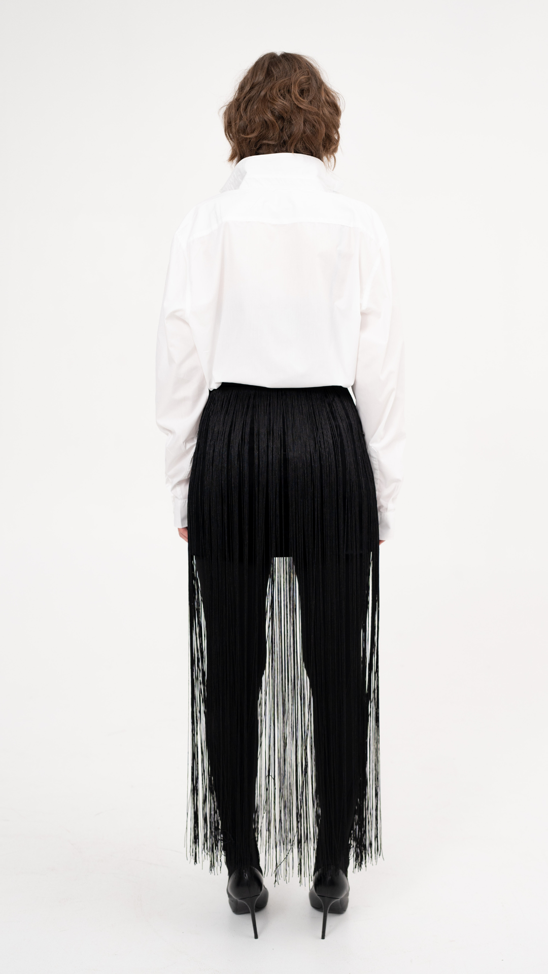 Long tassel skirt in black - Just try