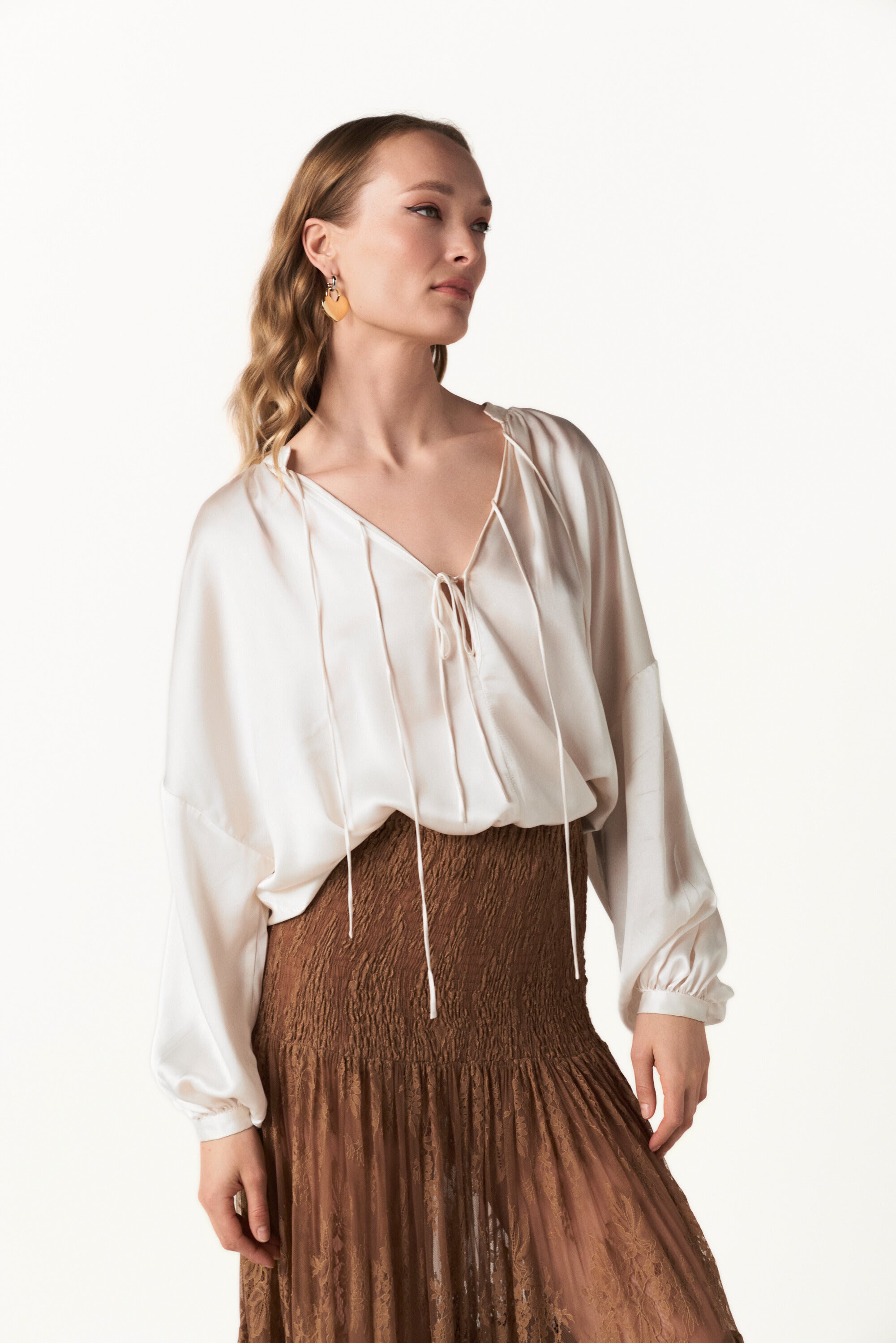 Lace Tiered Maxi Skirt - Rooted Bloom