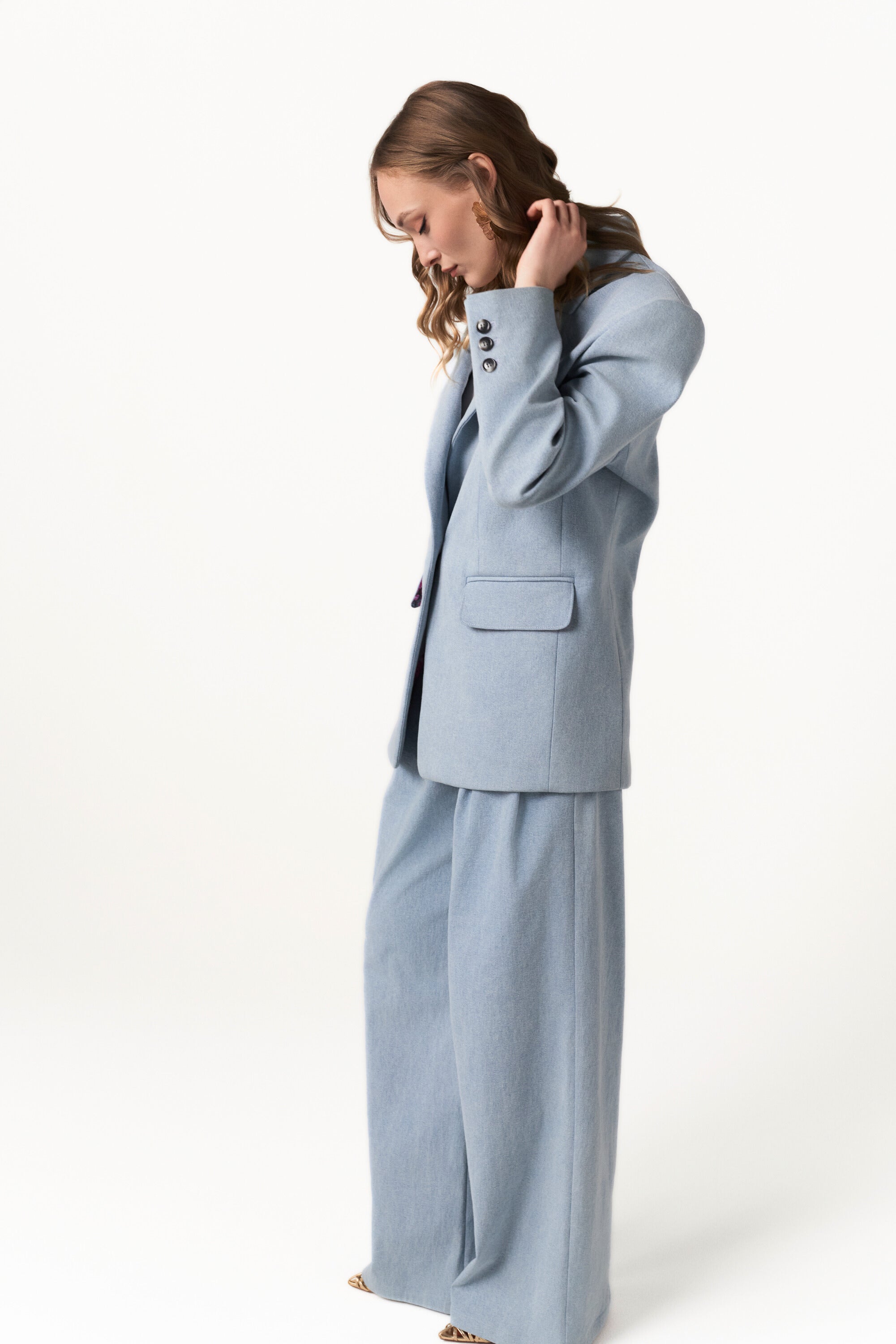 Denim wide leg pants - Feel free to do something