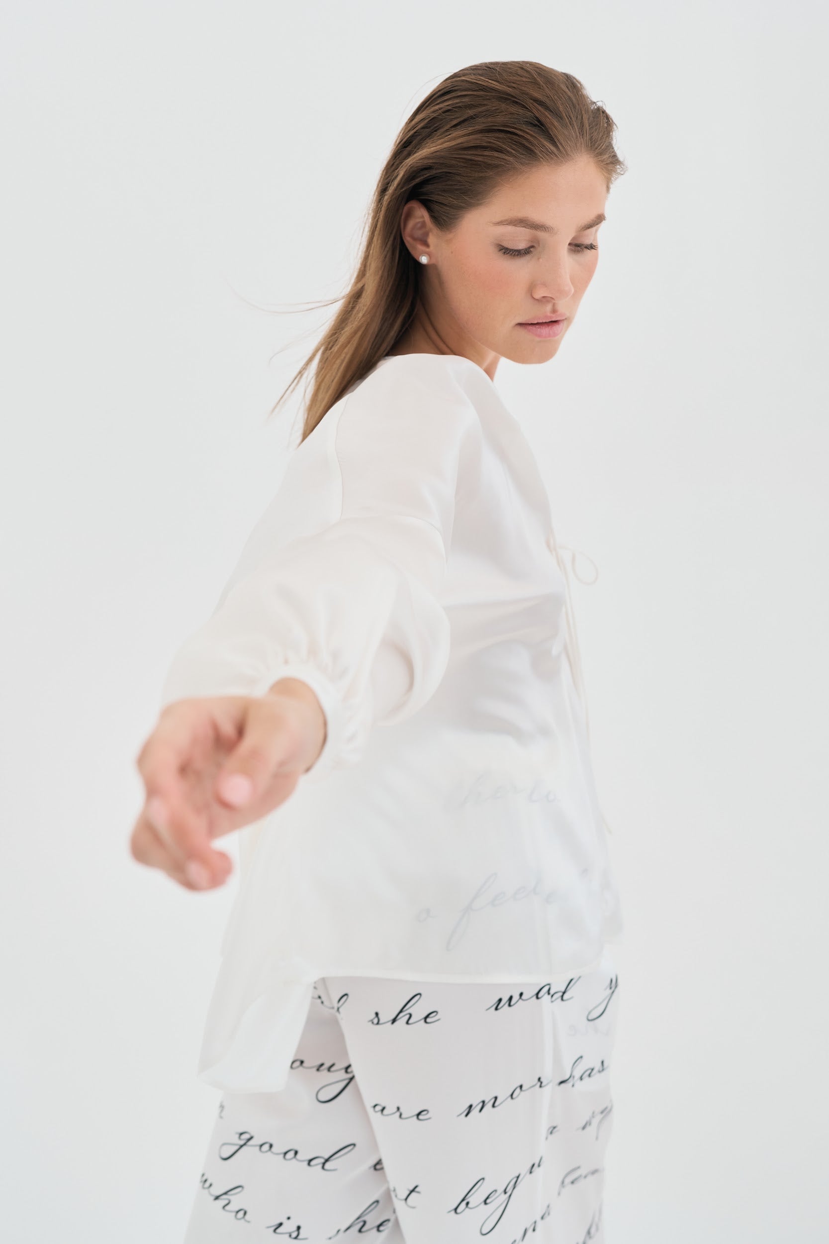 Silk Poet Blouse “Your Bright Side”