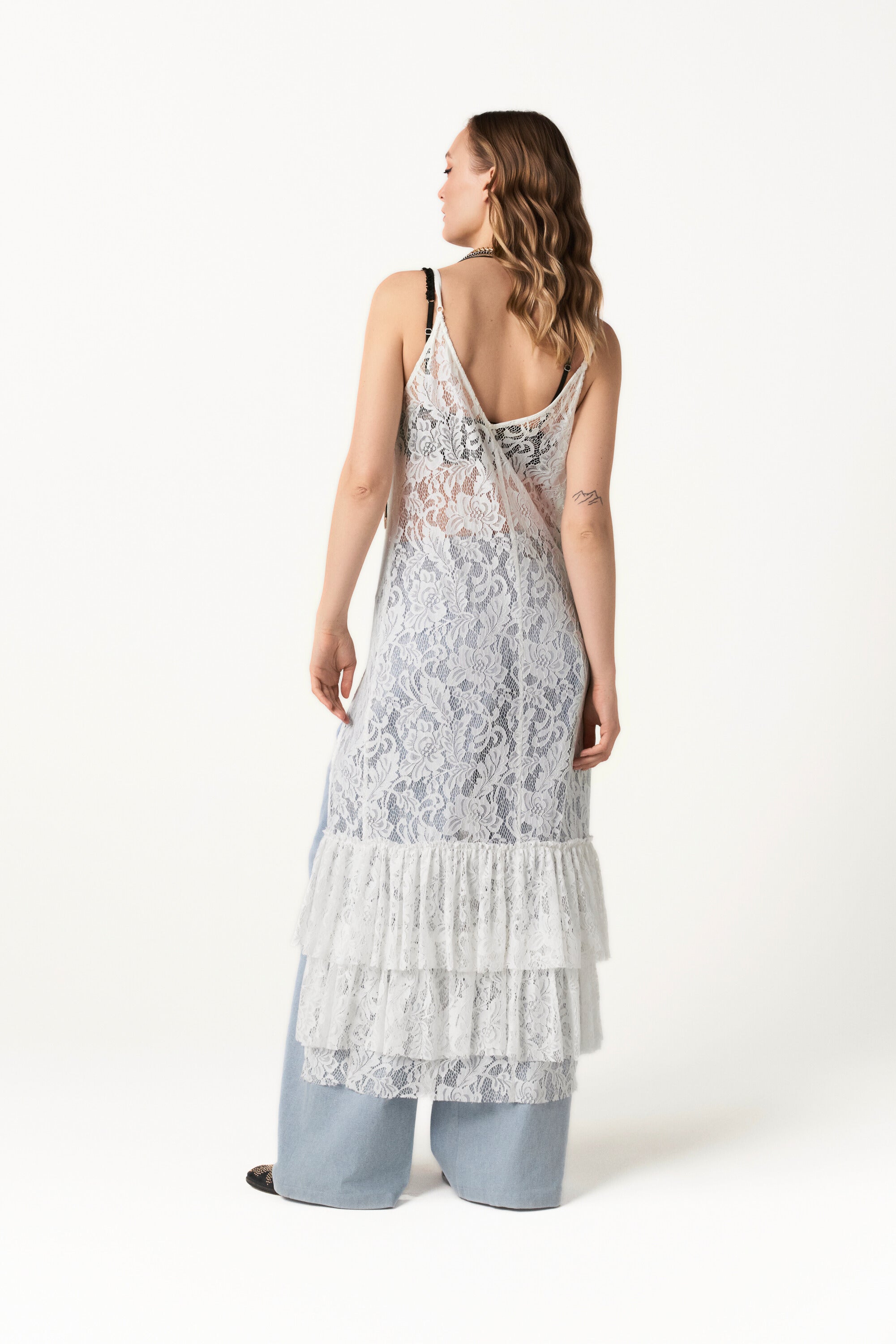 Layered Lace Dress - Ghost Garden