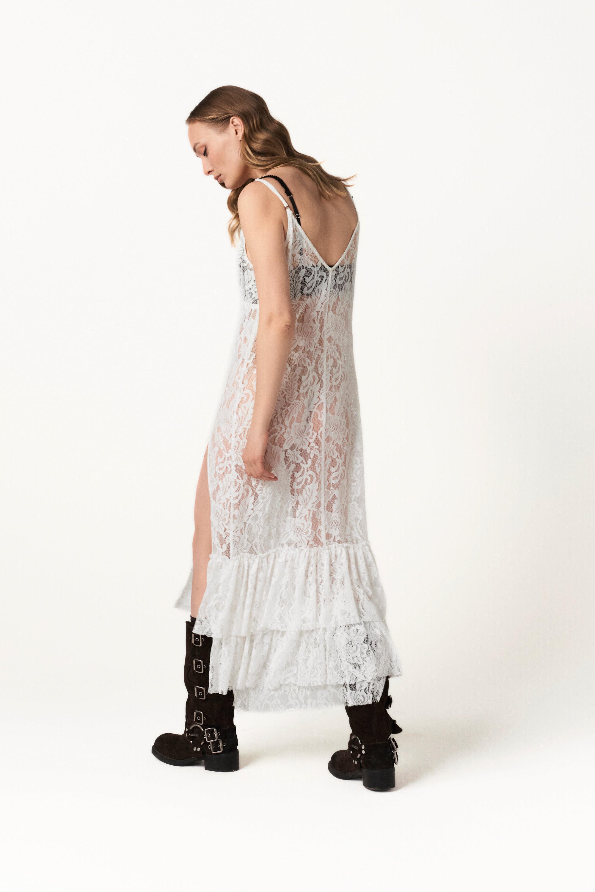 Layered Lace Dress - Ghost Garden
