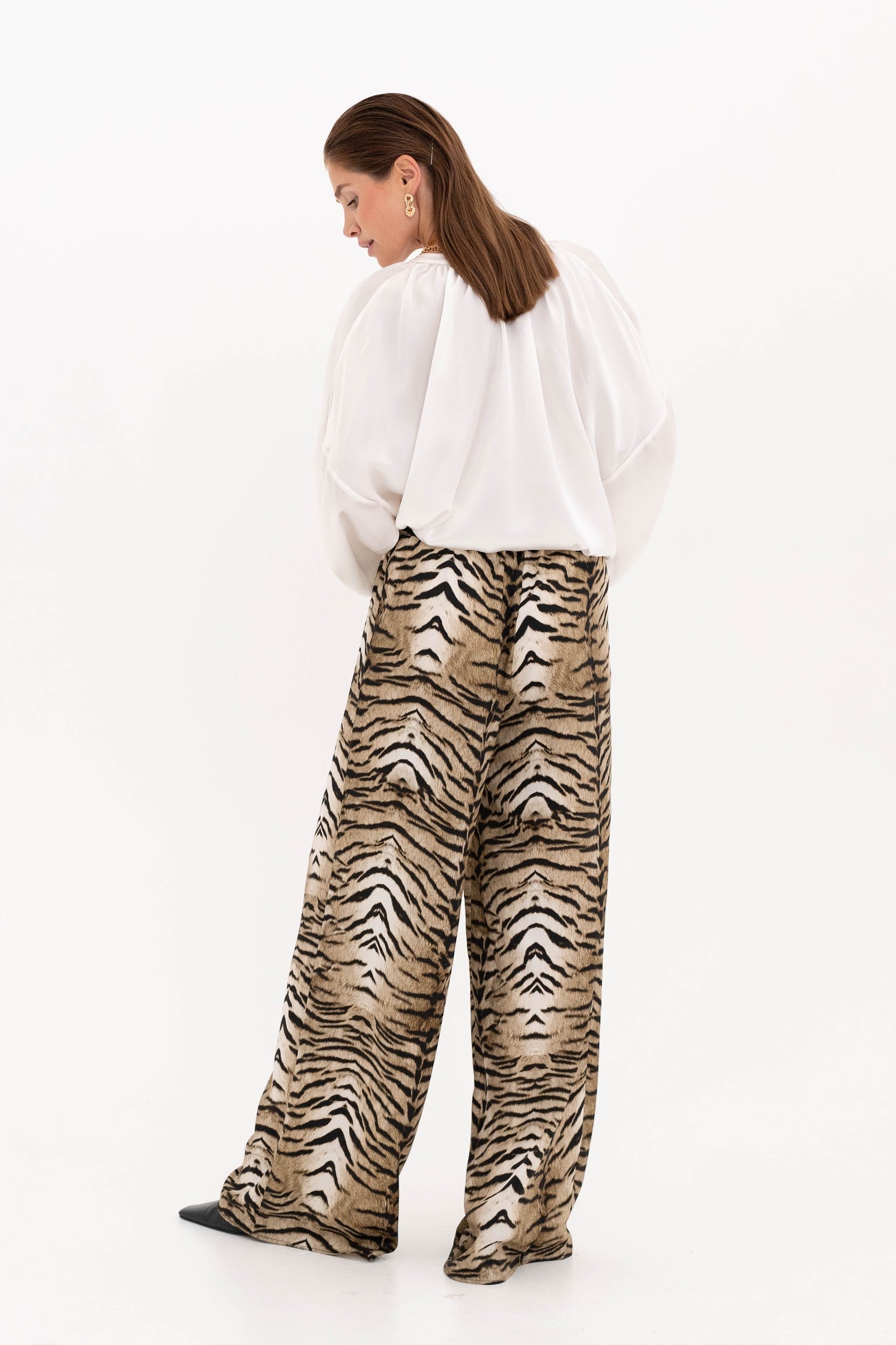 Silk palazzo Pants “Wild spirit”