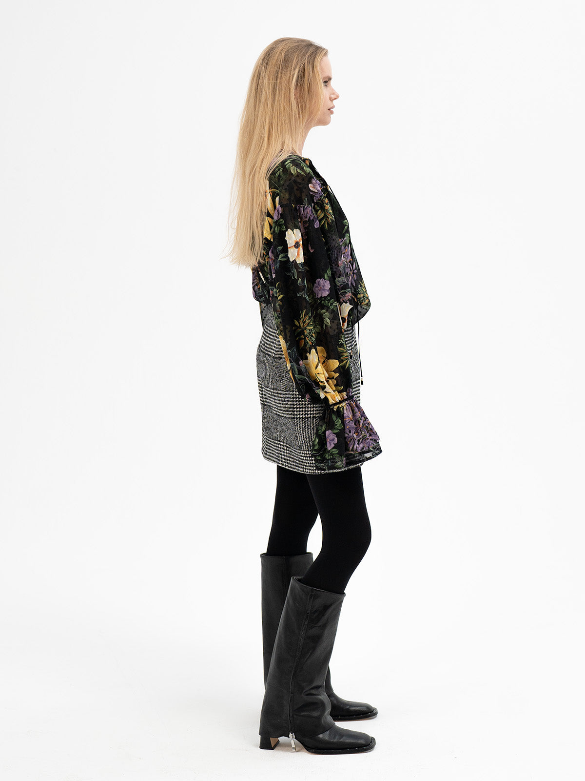 Floral Veil Blouse - Laguz Rune