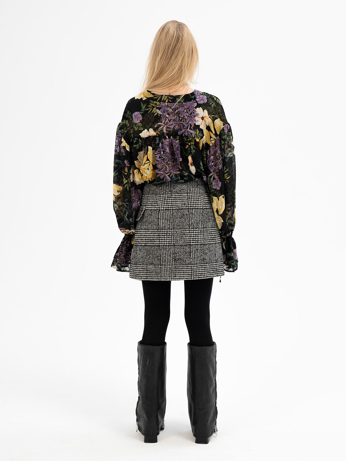 Floral Veil Blouse - Laguz Rune