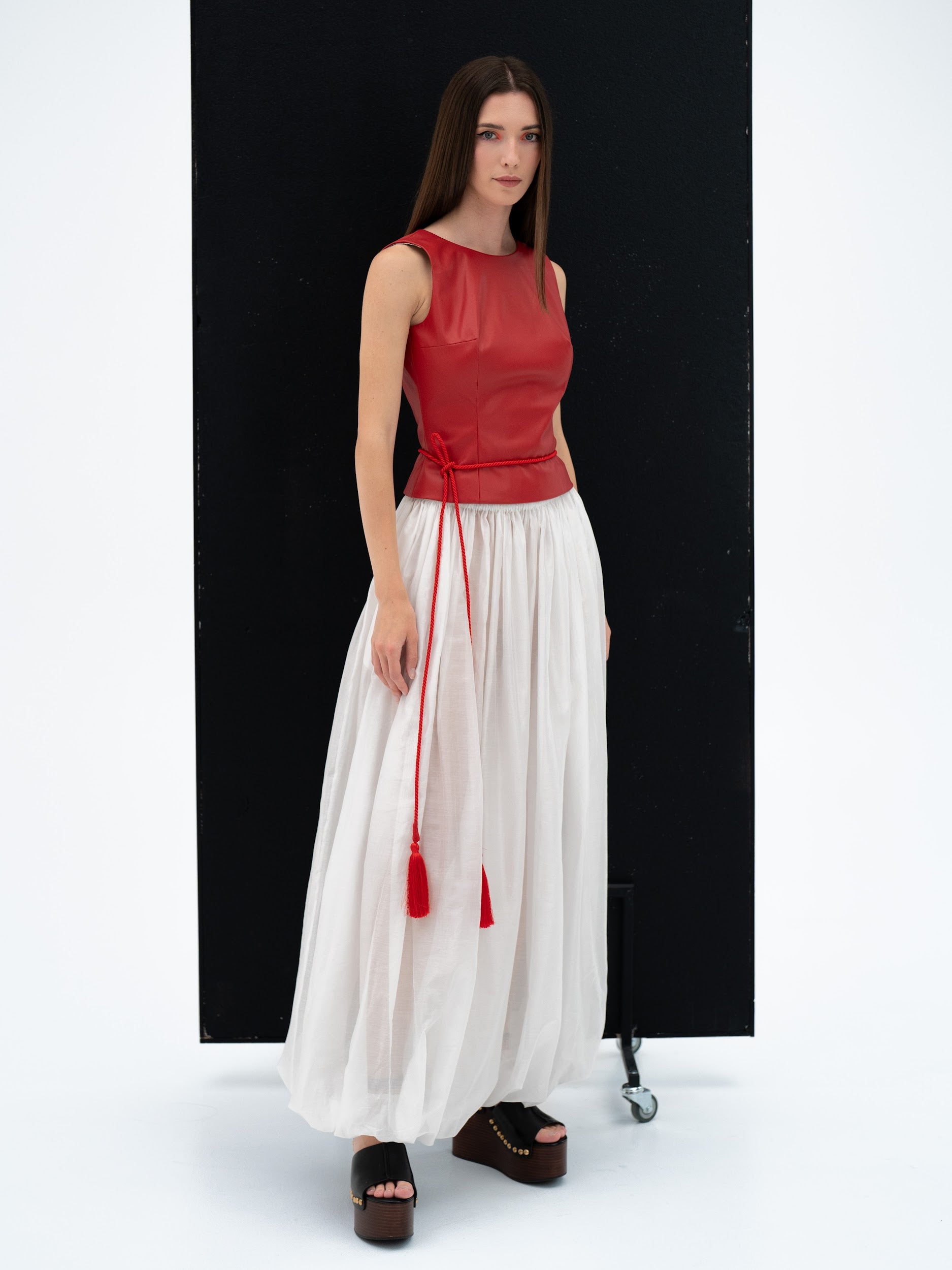 Jean taille mi-haute et jambe large « Love Journey »