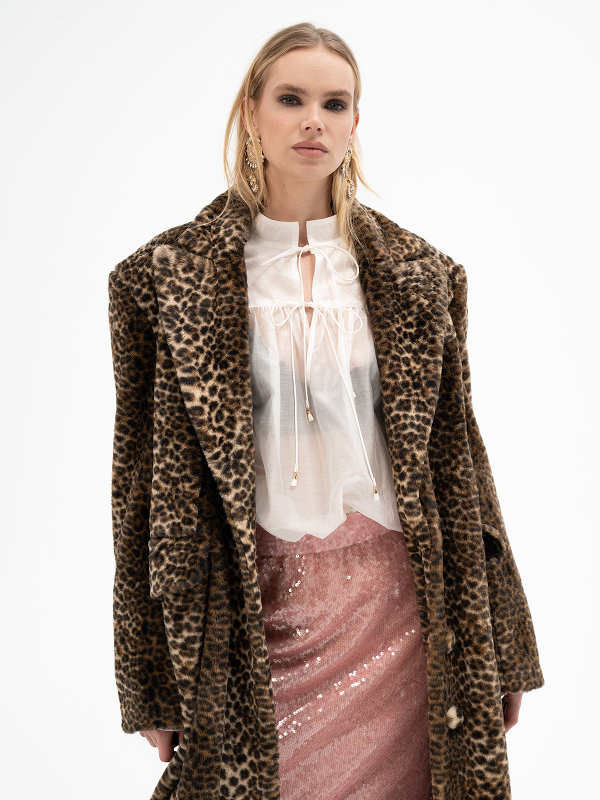 Faux Fur Maxi Coat - Fehu Rune