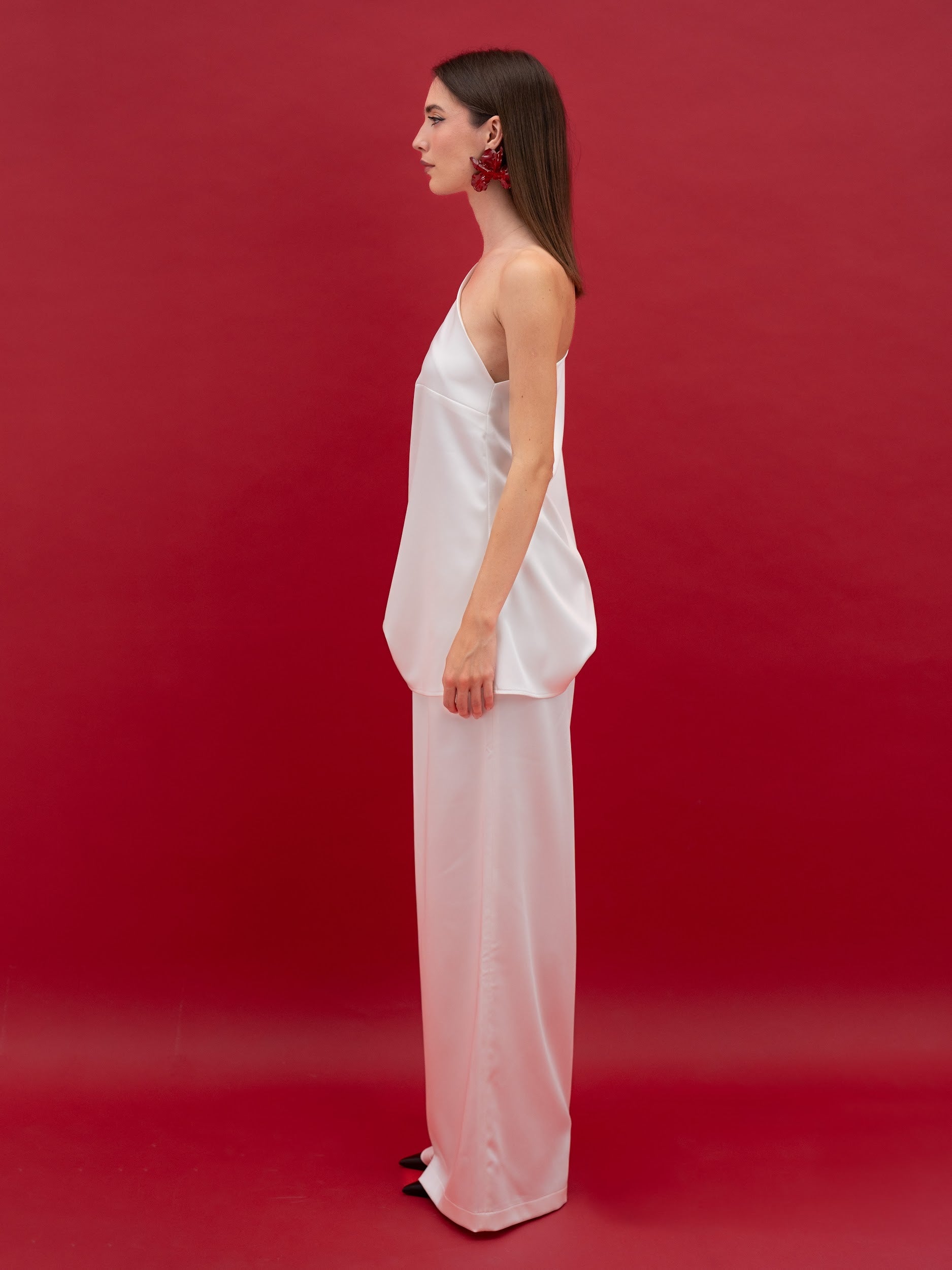Jean taille mi-haute et jambe large « Love Journey »