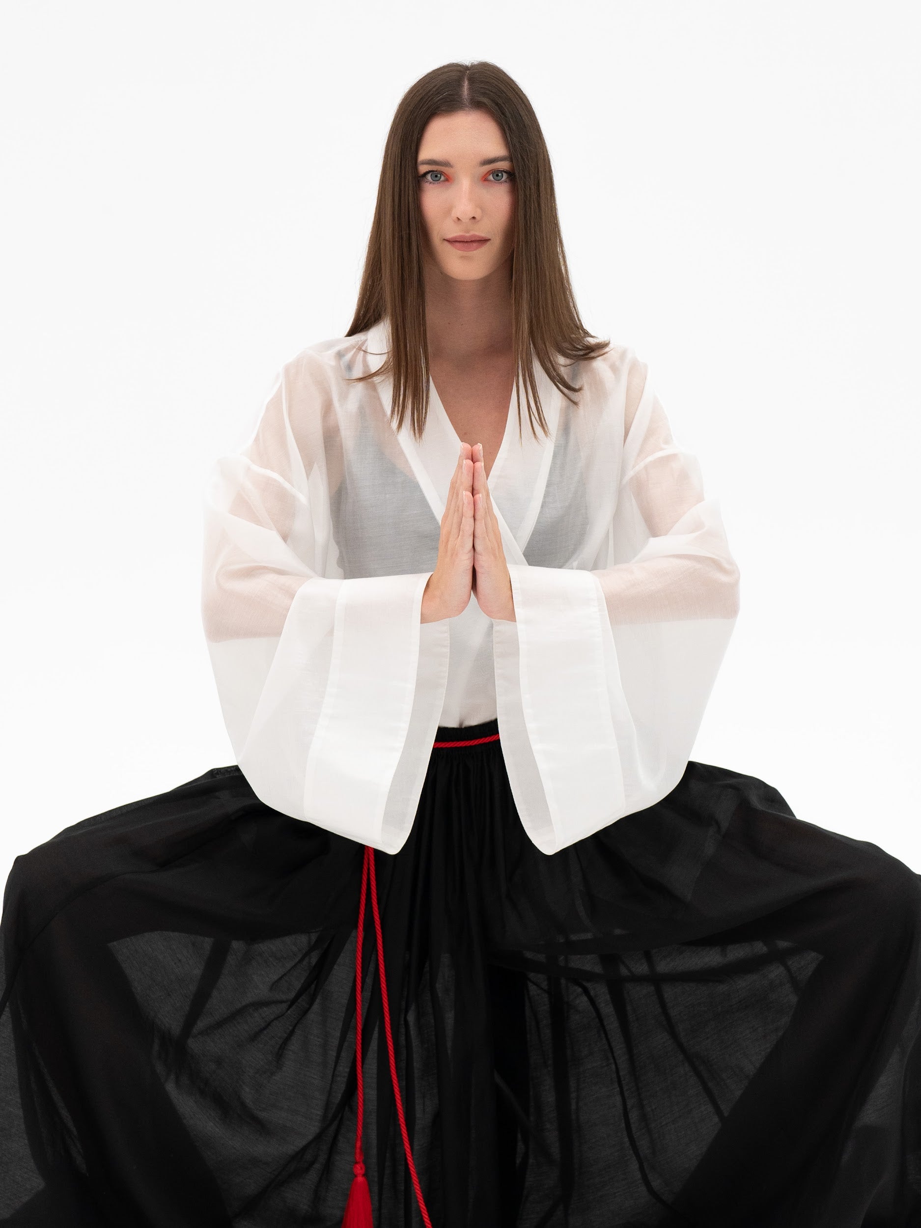 Jean taille mi-haute et jambe large « Love Journey »
