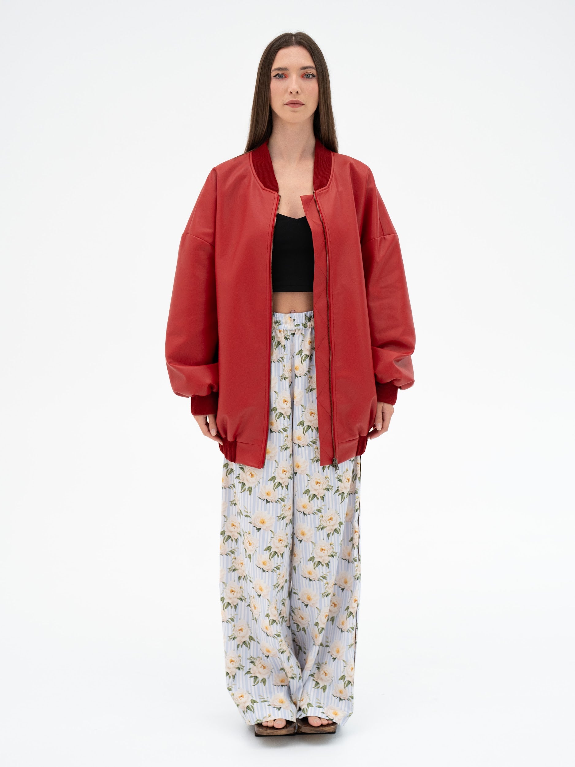 Jean taille mi-haute et jambe large « Love Journey »