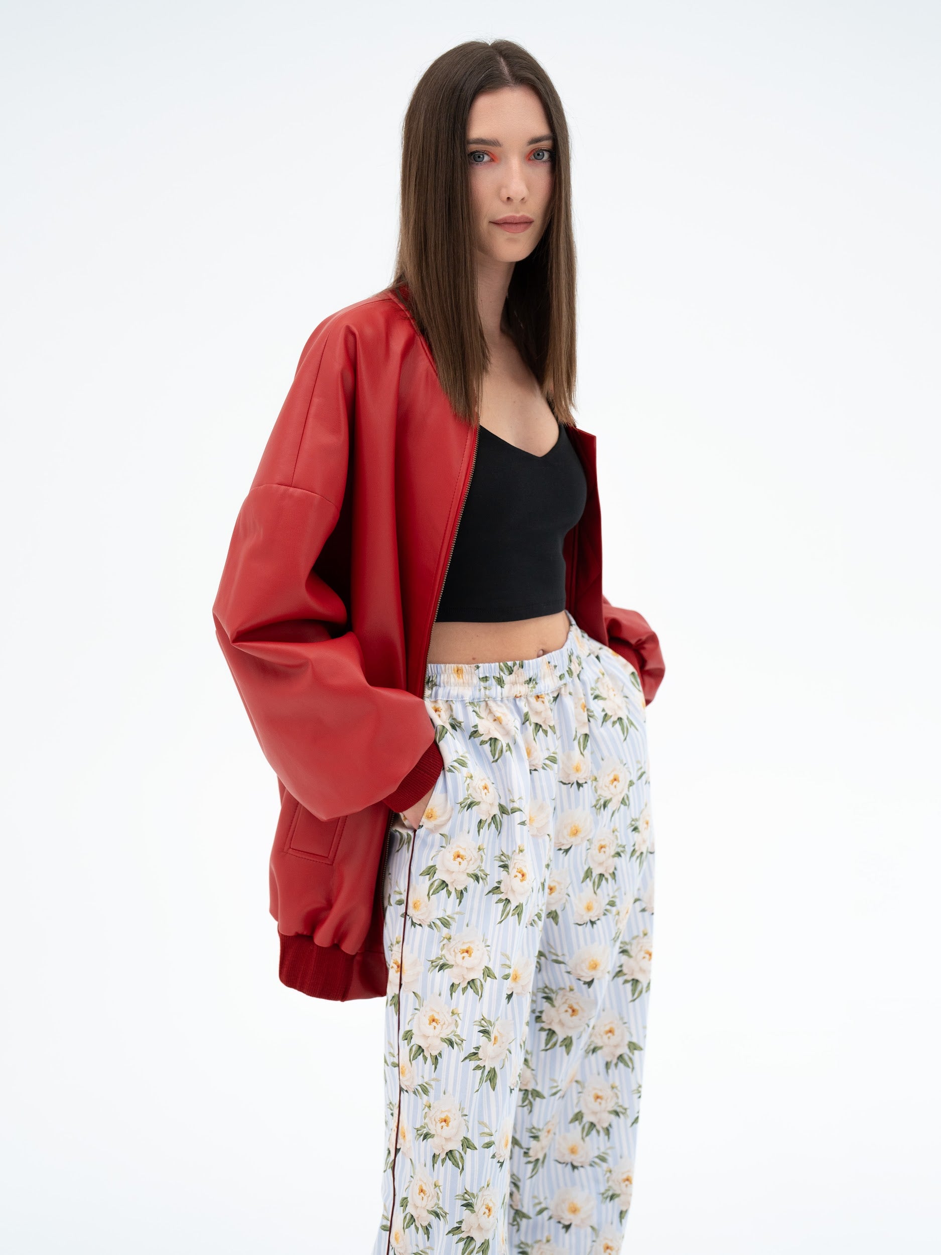 Jean taille mi-haute et jambe large « Love Journey »