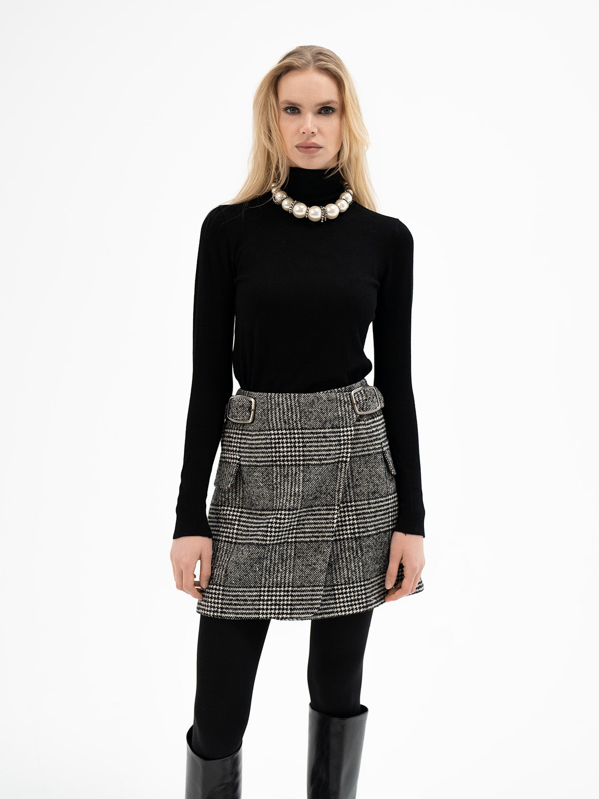 Mini Wool Skirt - Inguz Rune
