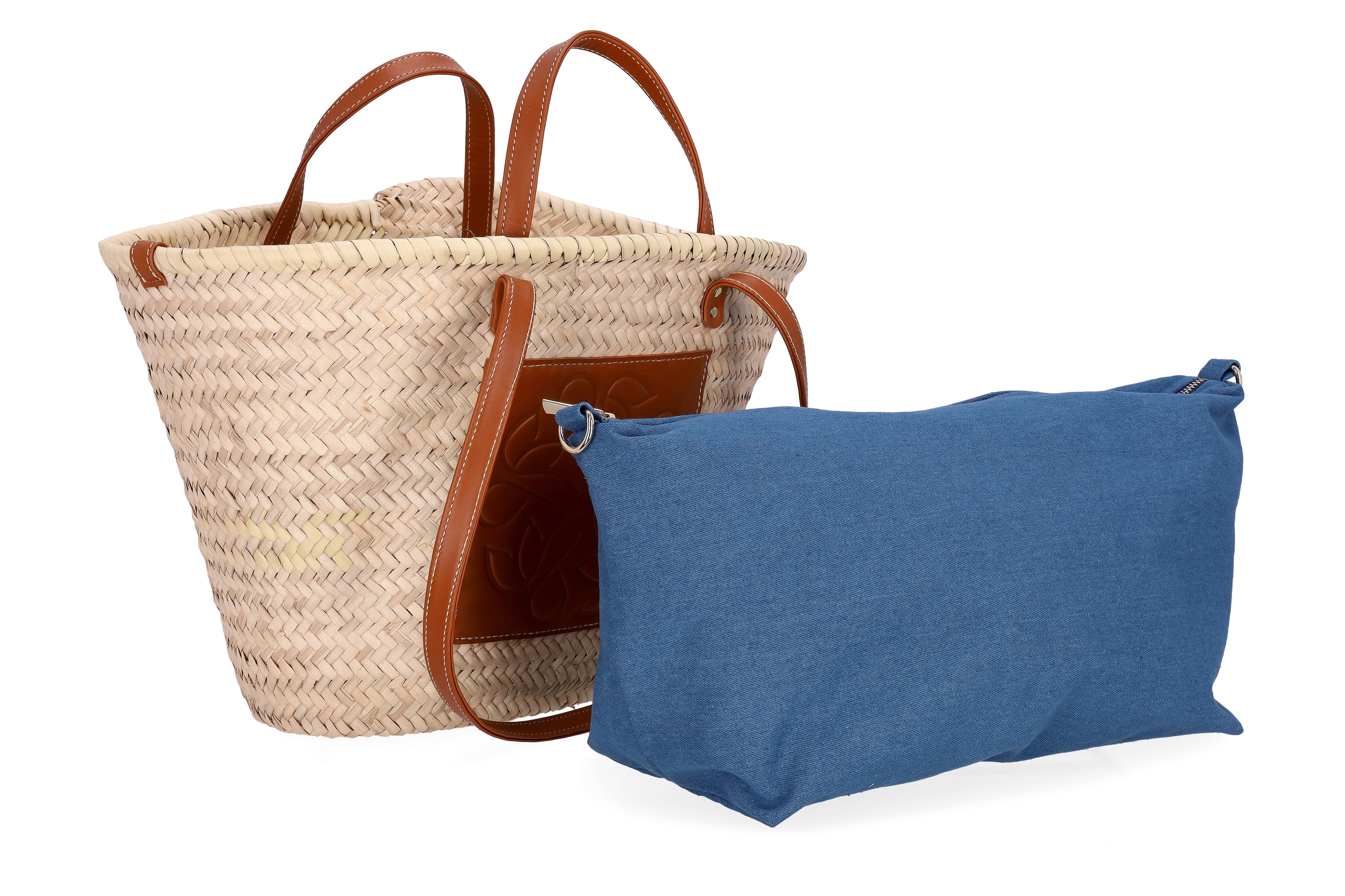 Summer voyage straw basket bag