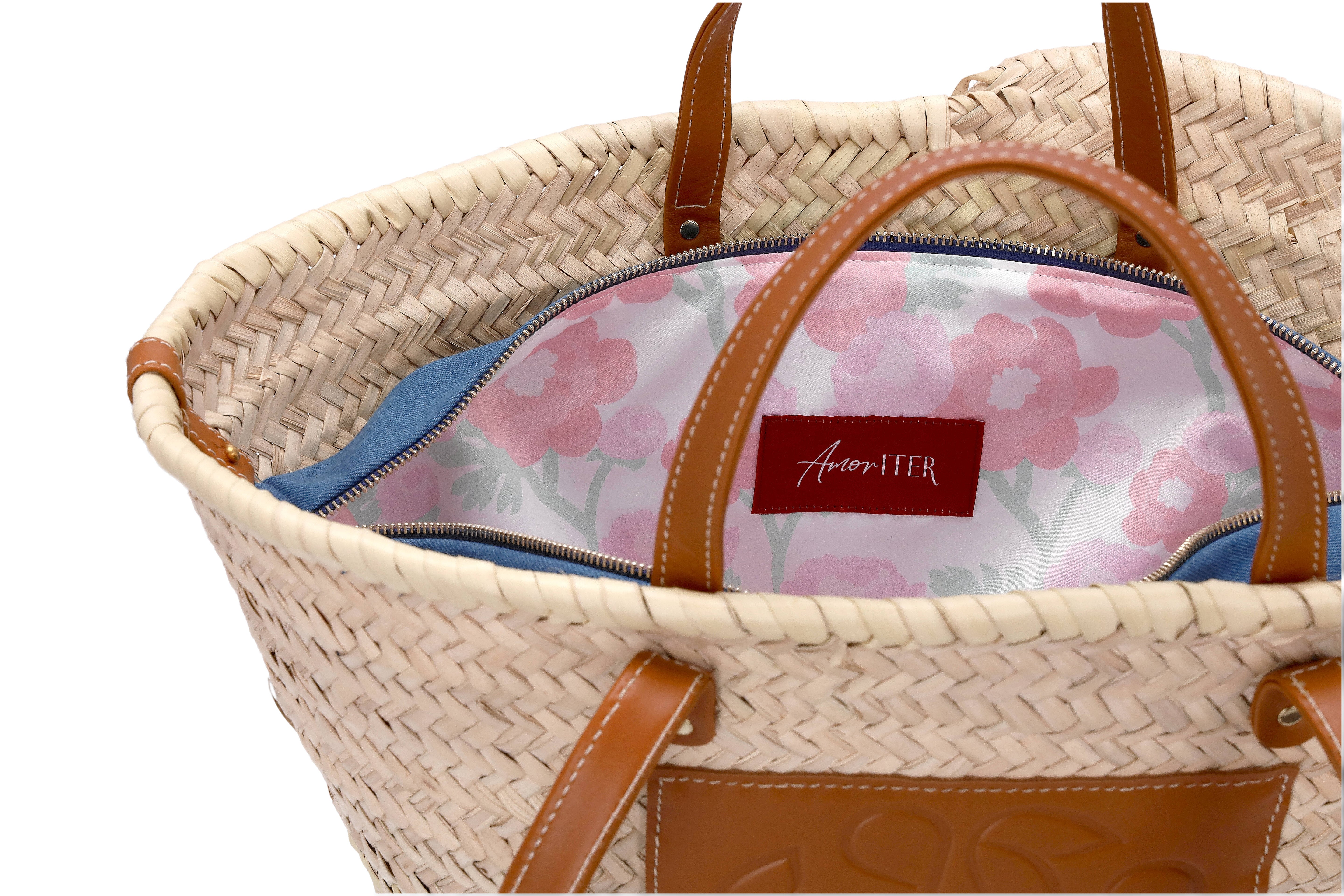 Summer voyage straw basket bag