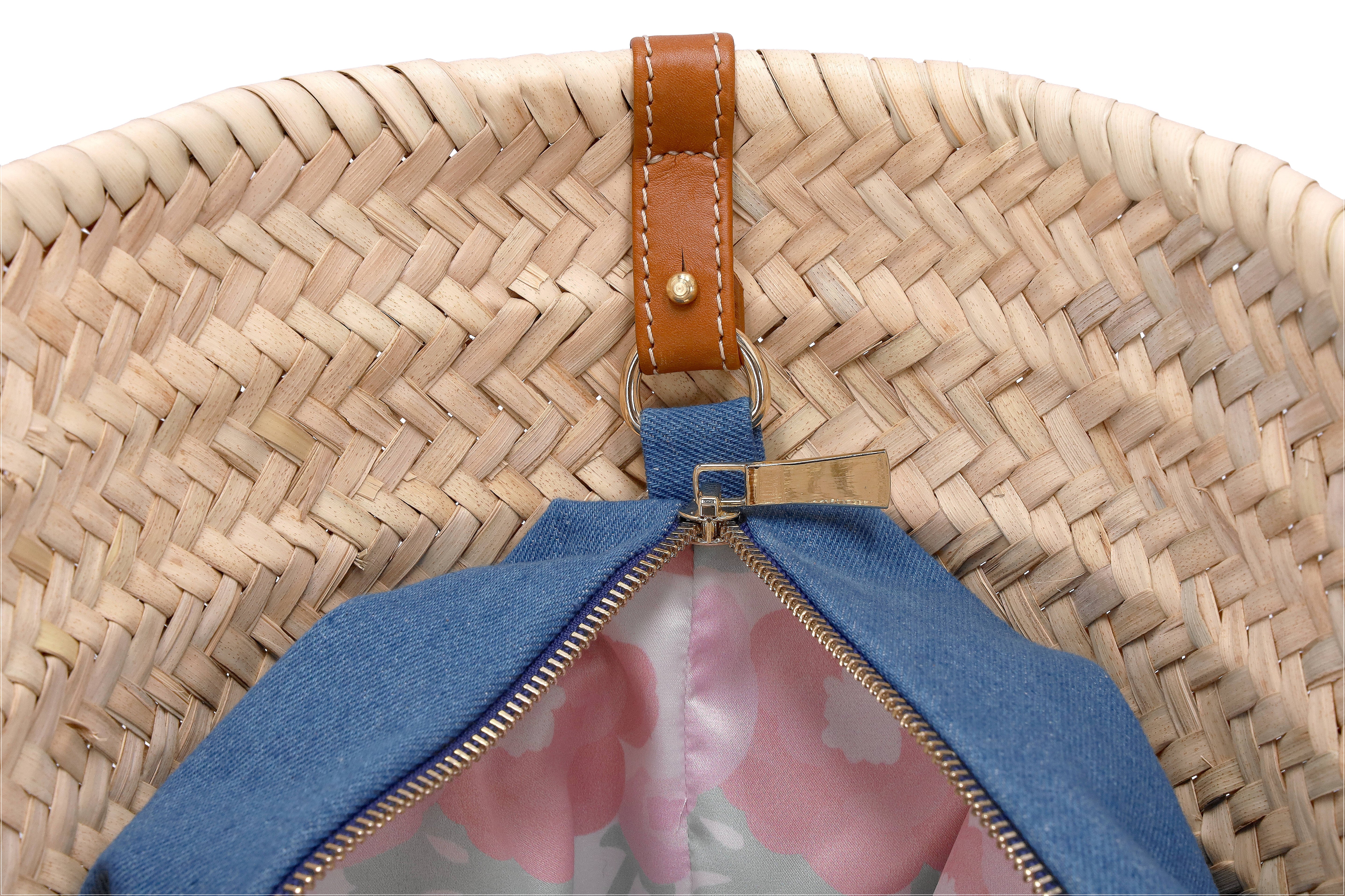 Summer voyage straw basket bag